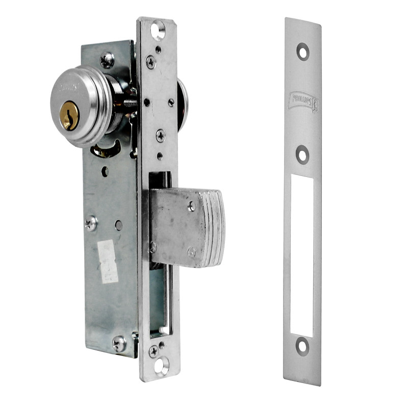 Cerradura para puerta residencial aluminio natural 3060-565 Phillips